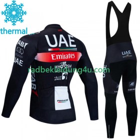 Set Langarmtrikot + Trägerhose Lange Winter Thermal Fleece Uae Emirates 2023 N001